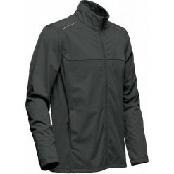 Lekka Męska Kurtka Softshellowa Greenwich. Niebieskie kurtki męskie STORMTECH, l, bez wzorów, sportowe, bez ramiączek, bez kaptura. Za 259.99 zł.