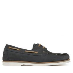 Półbuty Marc O'Polo. Niebieskie codzienne półbuty męskie Marc O'Polo, bez wzorów, bez obcasa, bez zapięcia. Za 369.99 zł.