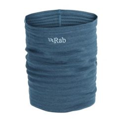 Komin polarowy Rab Filament Neck Tube bezszwowy. Niebieskie szaliki męskie RAB, bez wzorów, z polaru. Za 69.43 zł.