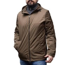 Kurtka GEOX M0220U T2599 Brązowy. Brązowe kurtki męskie Geox, m, bez wzorów, z tkaniny, casualowe, bez ramiączek, bez kaptura. Za 424.99 zł.