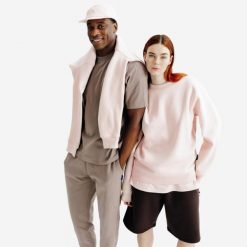 Bluza okrągły dekolt unisex Elementals. Niebieskie bluzy nierozpinane męskie Decathlon, xl, bez wzorów, z bawełny, bez ramiączek, bez kaptura. Za 149.99 zł.