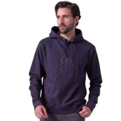 Bluza z kapturem PS of Sweden Samuel. Niebieskie bluzy nierozpinane męskie PS OF SWEDEN, bez wzorów, sportowe, bez ramiączek, z kapturem. Za 570.50 zł.