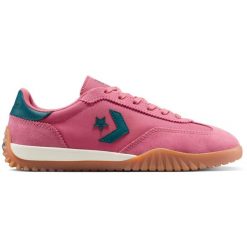 Buty sportowe Converse Run Star Trainer Suede. Czerwone buty do biegania męskie Converse, bez wzorów, z zamszu, bez zapięcia, na fitness i siłownię. Za 590.00 zł.