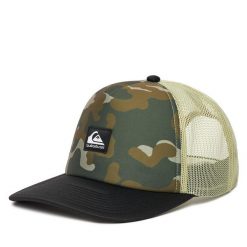 Czapka z daszkiem Quiksilver. Zielone czapki męskie Quiksilver, bez wzorów. Za 119.99 zł.