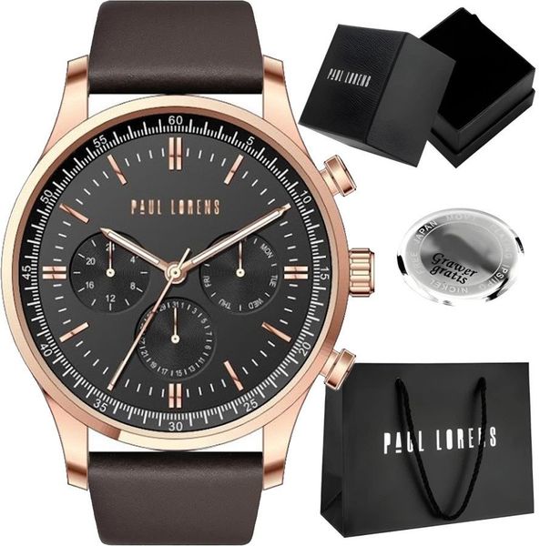 Zegarek męski Paul Lorens - FABER-1B1 z grawerem. Zegarki męskie Paul Lorens. Za 219.00 zł.