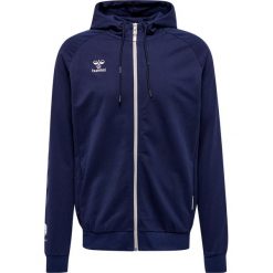 Bawełniana bluza z kapturem zapinana na zamek Hummel Move Grid. Niebieskie bluzy z kapturem męskie HUMMEL, l, bez wzorów, z bawełny, z kapturem. Za 281.50 zł.