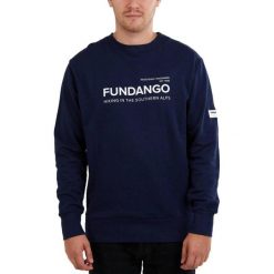 Bluza męska Fundango Warren. Niebieskie bluzy nierozpinane męskie Fundango, m, bez wzorów, casualowe, bez ramiączek, bez kaptura. Za 199.90 zł.