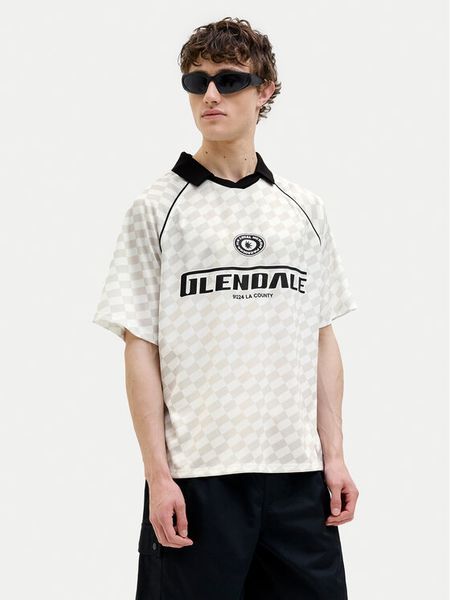 Jack & Jones Polo Retreat 12277379 Beżowy Loose Fit. Brązowe koszulki polo męskie Jack & Jones, l, bez wzorów, z syntetyku, bez kołnierzyka, bez ramiączek. Za 59.99 zł.