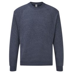Klasyczna Bluza Raglanowa Unisex Dla Dorosłych. Niebieskie bluzy nierozpinane męskie Fruit of the Loom, m, bez wzorów, klasyczne, bez ramiączek, bez kaptura. Za 79.99 zł.