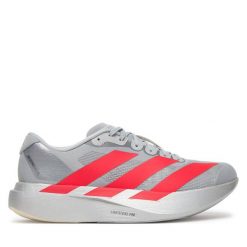 Buty do biegania adidas. Szare buty do biegania męskie ADIDAS, bez wzorów, bez zapięcia, do biegania. Za 649.99 zł.