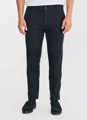 PAKO LORENTE - Granatowe spodnie męskie. Spodnie na co dzień męskie Pako Lorente, bez wzorów, z elastanu, casualowe. Za 359.99 zł.