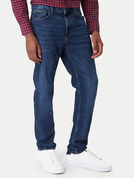 Tommy Hilfiger Jeansy Bleecker MW0MW41905 Niebieski Slim Fit. Niebieskie jeansy męskie Tommy Hilfiger, bez wzorów, z bawełny. Za 529.99 zł.