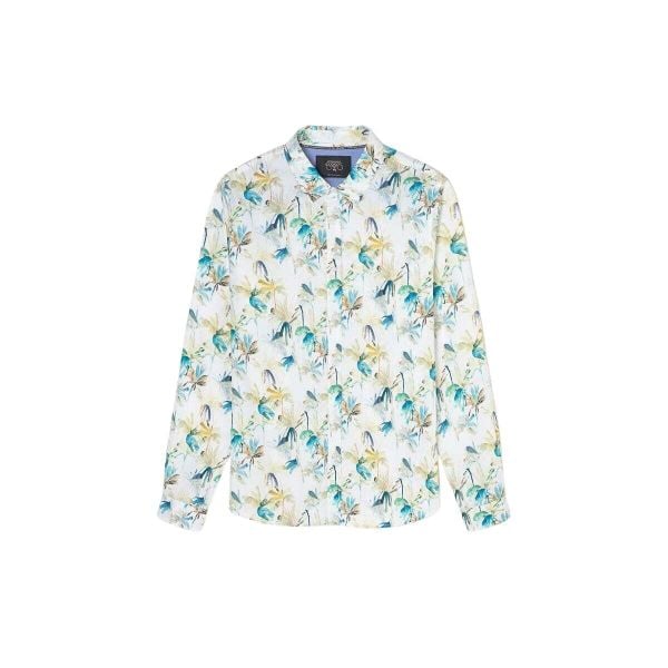 Koszula Le Temps des cerises Orel. Białe koszule męskie Le Temps Des Cerises, m, bez wzorów, bez kołnierzyka, bez ramiączek. Za 316.15 zł.