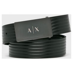 Armani Exchange - Pasek skórzany. Paski męskie marki Armani Exchange. Za 299.90 zł.