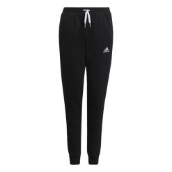 Entrada 22 Sweat Pants. Czarne spodnie dresowe męskie ADIDAS, bez wzorów, z dresówki. Za 121.00 zł.