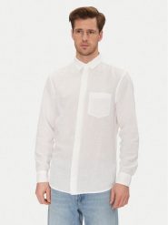 Calvin Klein Koszula K10K114488 Biały Regular Fit. Białe koszule męskie Calvin Klein, m, bez wzorów, z bawełny, bez kołnierzyka, bez ramiączek. Za 249.99 zł.