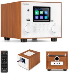 Radio Audizio Vieste DAB+ z subwooferem, białe one size. Białe radia Audizio. Za 287.00 zł.