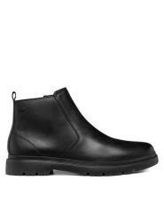 Geox Botki U Spherica Ec1 B Abx U46HNC 00043 C9999 Czarny. Czarne sztyblety męskie Geox, ze skóry, bez obcasa, bez zapięcia. Za 549.99 zł.