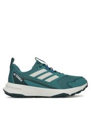 Adidas Trekkingi Tracefinder Trail JR5278 Zielony. Zielone buty do biegania męskie ADIDAS, bez wzorów, z materiału, sportowe, bez obcasa, bez zapięcia. Za 269.99 zł.