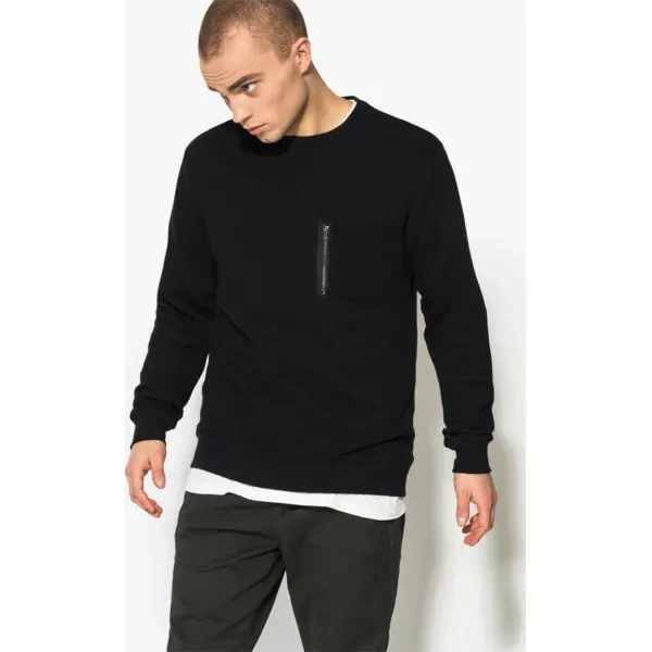 Confront Bluza Hop , czarny, rozmiar L. Czarne bluzy nierozpinane męskie Confront, l, bez wzorów, z bawełny, biznesowe, bez ramiączek, bez kaptura. W wyprzedaży za 47.99 zł.