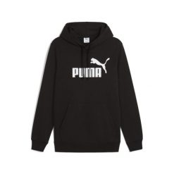 Młodzieżowa bluza z kapturem Essentials z logo No. 1 PUMA Black. Biała bluzy nierozpinane męskie Puma, l, bez wzorów, prążkowane, młodzieżowe, bez ramiączek, z kapturem. Za 227.23 zł.