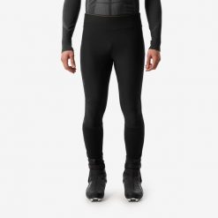 Legginsy do narciarstwa biegowego męskie Inovik 500. Czarne legginsy męskie WED'ZE, m, bez wzorów, z elastanu, narciarskie. Za 159.99 zł.