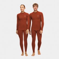 Bielizna termoaktywna unisex Set Alpinus Merino Aoraki. Brązowa bielizna termoaktywna męska Alpinus, bez wzorów, bez ramiączek. Za 489.00 zł.