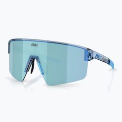 Okulary przeciwsłoneczne Bliz P004 Small. Niebieskie okulary przeciwsłoneczne męskie Bliz, bez wzorów, sportowe. Za 349.99 zł.