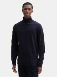 Tom Tailor Golf 1042456 Granatowy Regular Fit. Niebieskie kardigany męskie Tom Tailor, m, bez wzorów, z bawełny, bez ramiączek. Za 129.99 zł.