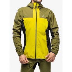 Kurtka ocieplana męska Haglofs L.I.M Alpha Hood. Zielone kurtki męskie Haglöfs, l, bez wzorów, sportowe, bez ramiączek, bez kaptura. Za 970.99 zł.