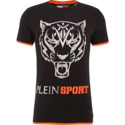 Plein Sport ROUND NECK FAST Tshirt z nadrukiem black/orange. T-shirty męskie marki Plein Sport. W wyprzedaży za 557.40 zł.