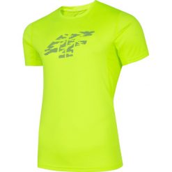 Koszulka do biegania męska TSMF204 - soczysta zieleń neon. Bielizna termoaktywna męska marki 4f. W wyprzedaży za 69.99 zł.