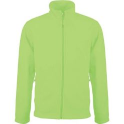 Polarowa kurtka z zamkiem Kariban Falco. Zielone kurtki męskie KARIBAN, m, bez wzorów, z polaru, bez ramiączek, bez kaptura. Za 145.00 zł.