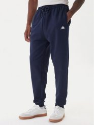 Kappa Spodnie dresowe 351Y41W 194 Granatowy Regular Fit. Niebieskie spodnie dresowe męskie Kappa, bez wzorów, z bawełny. Za 299.99 zł.