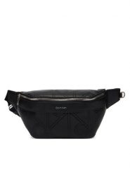 Calvin Klein Nerka Emblem Aop Emboss Waistbag LV04D3332G Czarny. Czarne saszetki męskie Calvin Klein, bez wzorów, ze skóry. Za 369.99 zł.