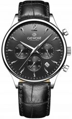 Zegarek Giewont Zegarek Męski Chronograph Sapphire Czarno Srebrny GW6310-A2. Czarne zegarki męskie Giewont, srebrne. Za 213.53 zł.