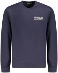BLUZA NAPAPIJRI BEZ ZAMKA MĘSKA NIEBIESKA 2XL. Niebieskie bluzy nierozpinane męskie Napapijri, m, bez wzorów, bez ramiączek, bez kaptura. Za 378.21 zł.