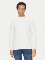 Tommy Hilfiger Bluza Essential MW0MW37232 Biały Regular Fit. Białe bluzy nierozpinane męskie Tommy Hilfiger, m, bez wzorów, z bawełny, bez ramiączek, bez kaptura. Za 309.99 zł.