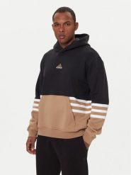 Adidas Bluza JY2797 Beżowy Loose Fit. Brązowe bluzy nierozpinane męskie ADIDAS, m, bez wzorów, z bawełny, bez ramiączek, bez kaptura. Za 299.99 zł.
