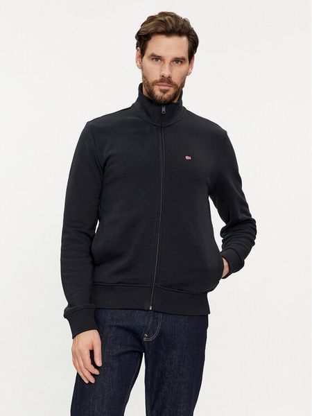 Napapijri Bluza Balis NP0A4HHW Czarny Regular Fit. Czarne bluzy rozpinane męskie Napapijri, l, bez wzorów, z bawełny, bez ramiączek, bez kaptura. Za 419.99 zł.