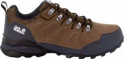 Buty trekkingowe męskie Jack Wolfskin Refugio Texapore Low brązowe r. 43. Brązowe buty trekkingowe męskie Jack Wolfskin, bez wzorów, bez zapięcia. Za 365.40 zł.