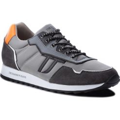 Sneakersy TRUSSARDI JEANS - 77A00103 E160. Szare buty sportowe na co dzień męskie TRUSSARDI JEANS, z jeansu, eleganckie. W wyprzedaży za 379.00 zł.