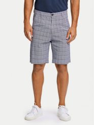 Lindbergh Szorty materiałowe 30-505024 Niebieski Wide Fit. Niebieskie szorty męskie Lindbergh, bez wzorów, z bawełny. Za 129.99 zł.
