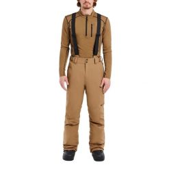 Spodnie narciarskie Protest Miikka. Brązowe spodnie narciarskie i snowboardowe męskie Protest, bez wzorów, narciarskie. Za 723.50 zł.