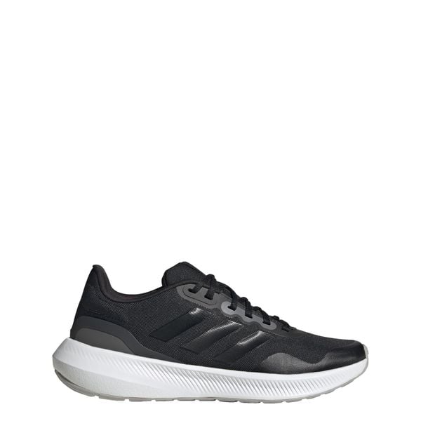 Buty do biegania Runfalcon 3 TR Shoes. Czarne buty do biegania męskie ADIDAS, bez wzorów, z materiału, bez zapięcia, do biegania. Za 276.60 zł.