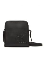 Calvin Klein Saszetka Sculpted Impression Reporter 18 LV04G3157G Czarny. Czarne saszetki męskie Calvin Klein, bez wzorów, ze skóry. Za 259.99 zł.