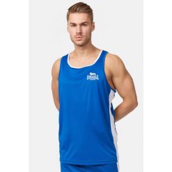 Tank top Lonsdale Amateur. Niebieskie t-shirty sportowe męskie Lonsdale, bez wzorów, sportowe, bez ramiączek. Za 168.50 zł.