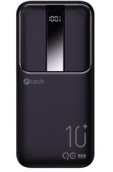 C-TECH Powerbanka 10000mAh, Li-Pol, 22,5W, USB-C/USB-A/micro USB. Powerbanki C-Tech. Za 65.95 zł.