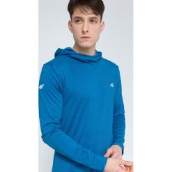 Bluza treningowa męska BLMF003 - denim melanż. Bluzy rozpinane męskie 4f, m, bez wzorów, z denimu, sportowe, bez ramiączek, bez kaptura. W wyprzedaży za 59.99 zł.