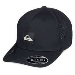 Czapka z daszkiem Quiksilver. Czarne czapki męskie Quiksilver, bez wzorów. Za 129.99 zł.